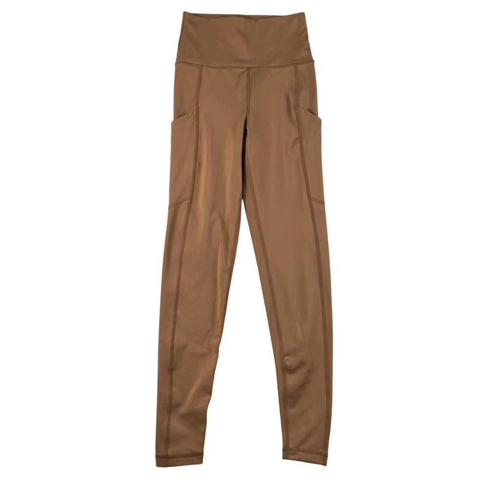 American Eagle Leggings Womens XS Brown Everything Pocket High Rise Ankle Yoga